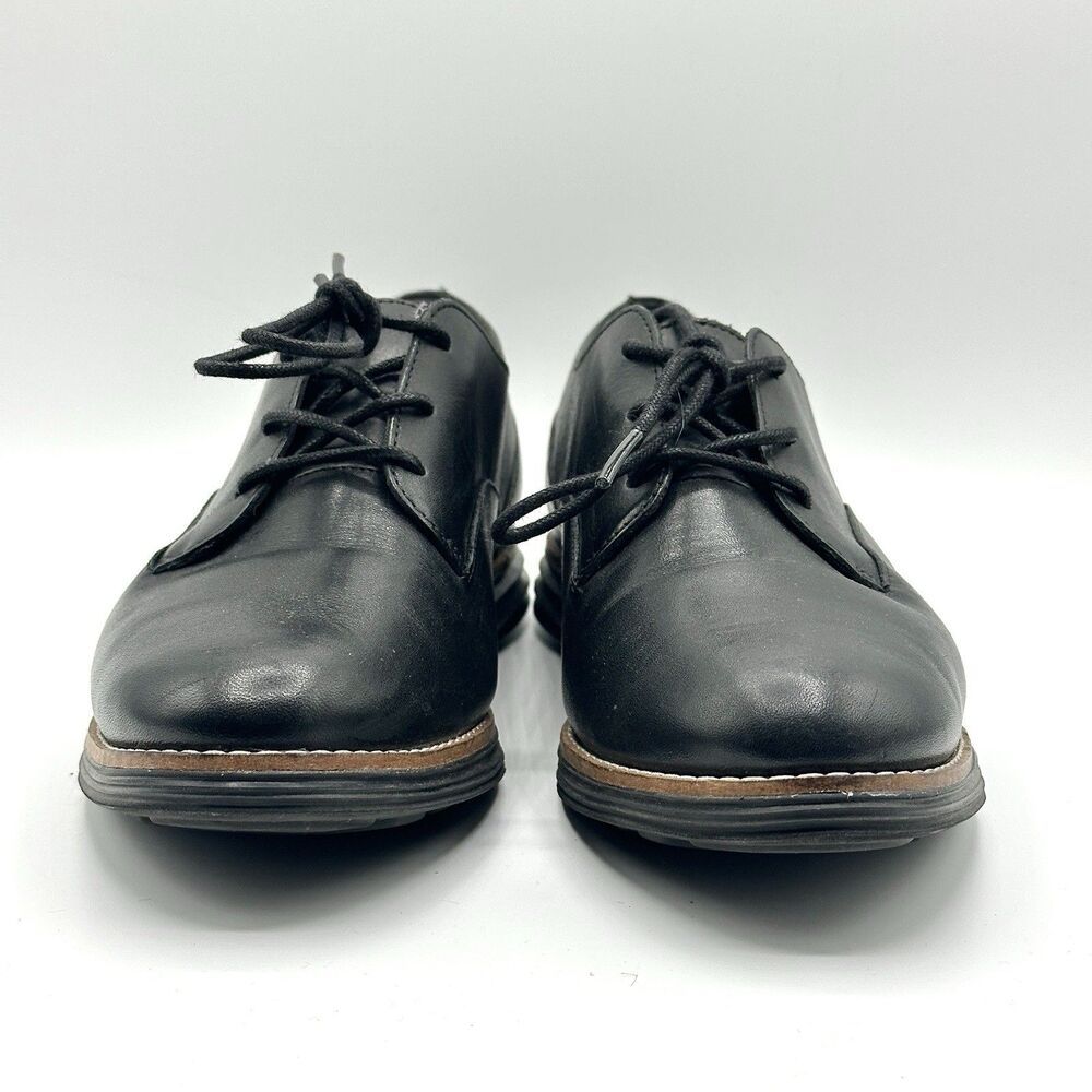 Cole Haan Original Grand PLN Oxford Black Leather Shoes Womens Size 7.5 C W15291 - Picture 2 of 11